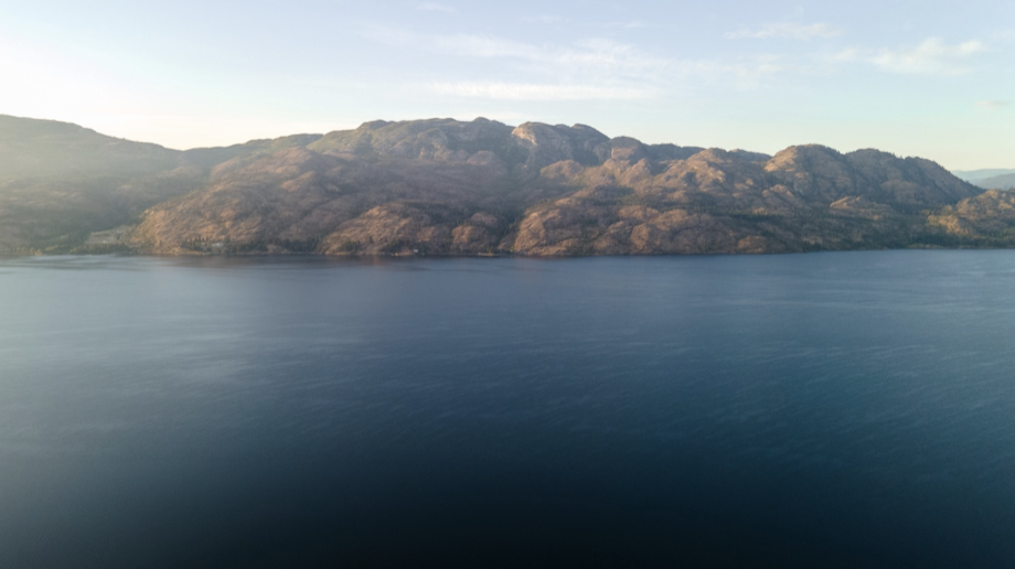 Views of Okanagan lake and mountains from Shorerise in West Kelowna.